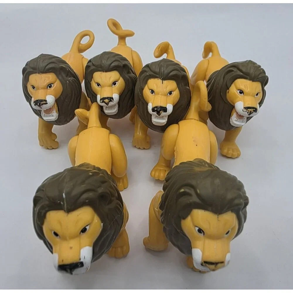 McDonald's Happy Meal Toy‎ Lion Figures 1998 Poseable Disney Lot of 6 Vintage